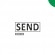 Клише штампа "Send" (зелёное - среднее) с рамкой